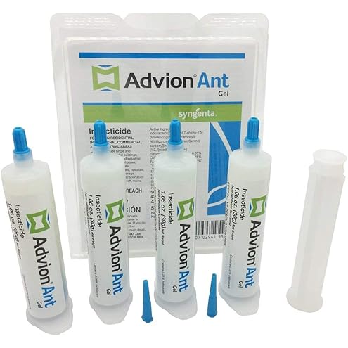Advion Ant Gel Bait, 4 Tubes x 30-Grams, 4 Plungers and 4 Tips, Effective Bait, Formulated with 0.05% Indoxacarb, Indoor and Outdoor Use, Killer Gel for Control of Most Major Ant Species