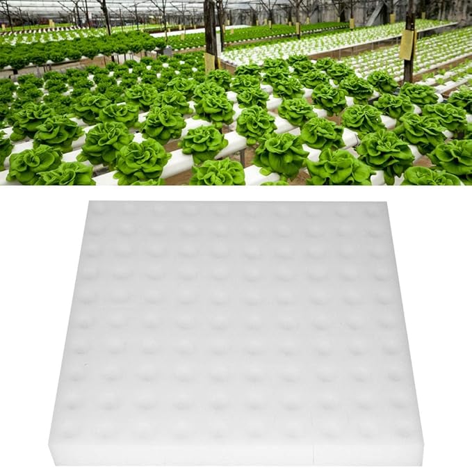 Focket Hydroponic Sponge,100Pcs Hydroponics Soil-Less Culture Cultivation Sponge,Planting Gardening Tool Square Seedling Sponges for Home Garden