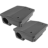 Outpost Rat Bait Station | Single Station Targets Small Mice Up to Large Rats | Position Horizontal or Vertical | Made in USA