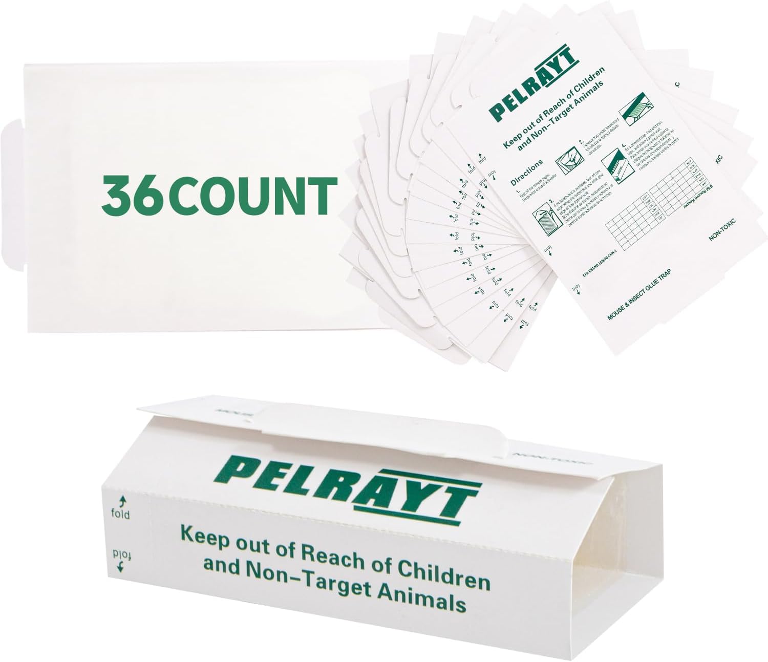 Mouse Traps Indoor for Home -36 Pack Mouse Glue Trap, Sticky MouseTraps Indoor for Safe Home Pest Control. Pre-Scented, Non-Toxic Glue Boards for Mice, Mouse & & Insects. Easy to Use