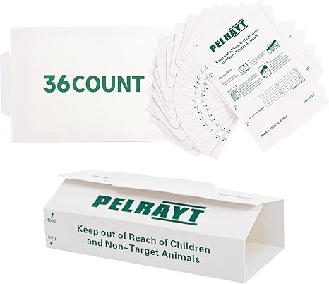 Mouse Traps Indoor for Home -36 Pack Mouse Glue Trap, Sticky MouseTraps Indoor for Safe Home Pest Control. Pre-Scented, Non-Toxic Glue Boards for Mice, Mouse & & Insects. Easy to Use