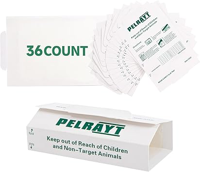 Mouse Traps Indoor for Home -36 Pack Mouse Glue Trap, Sticky MouseTraps Indoor for Safe Home Pest Control. Pre-Scented, Non-Toxic Glue Boards for Mice, Mouse & & Insects. Easy to Use