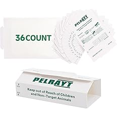 Mouse Traps Indoor for Home -36 Pack Mouse Glue Trap, Sticky MouseTraps Indoor for Safe Home Pest Control. Pre-Scented, Non-Toxic Glue Boards for Mice, Mouse & & Insects. Easy to Use