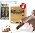 Roach Gel Bait - 4-Pack Syringes for Indoor Infestation, for Homes & Businesses, Cockroach Control, Efficient Roach and Ant Killer Indoors