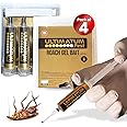 Roach Gel Bait - 4-Pack Syringes for Indoor Infestation, for Homes & Businesses, Cockroach Control, Efficient Roach and Ant Killer Indoors