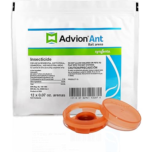 Syngenta Advion Ant Gel Station Insecticide, Ready-to-Use Ant Gel Bait with The Active Ingredient Indoxacarb, Bait for Use Indoor and Outdoor, 1 Box (3 Total Stations)