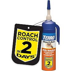 TERRO Roach Bait Powder Plus Applicator - Bait and Kill Cockroaches, Ants, Earwigs, Silverfish - 150 Placements per Tube - Easy, Precise Placement - T530, 0.53 oz Tube