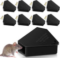 Mouse Bait Station Outdoor Indoor with Keys, Reusable Rat Bait Stations Mice Stations, Friendly to Children and Pets Bait Box for Kitchen Garage Basement Patio (8)