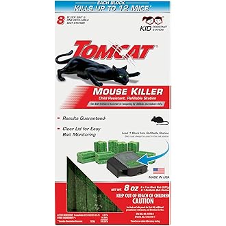 Tomcat 0372110 Tier 1 Refillable Mouse Bait Station