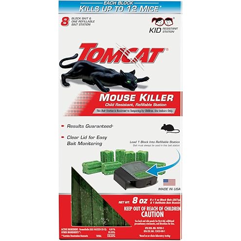 Tomcat 0372110 Tier 1 Refillable Mouse Bait Station