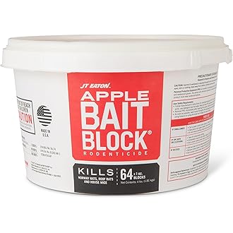Tomcat Bromethalin Bait Chunx — Rat and Mouse Control Blocks for Agricultural Use, 4 lbs.