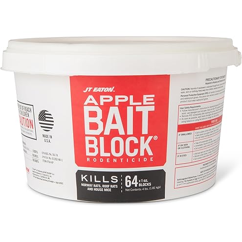 Tomcat Bromethalin Bait Chunx — Rat and Mouse Control Blocks for Agricultural Use, 4 lbs.