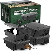 Outpost Rat Bait Station | Single Station Targets Small Mice Up to Large Rats | Position Horizontal or Vertical | Made in USA