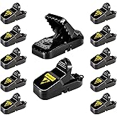 JT Eaton 409 Jawz Indoor Plastic Mouse Trap for Solid or Liquid Bait, Instant Kill Mouse Traps, No-Touch Disposal with Trap Set Indicator 24-Pack