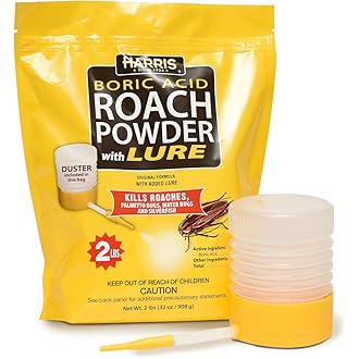 Harris Roach Tablets, Boric Acid Roach Killer with Lure, Alternative to Bait Traps (6oz, 2-Pack)