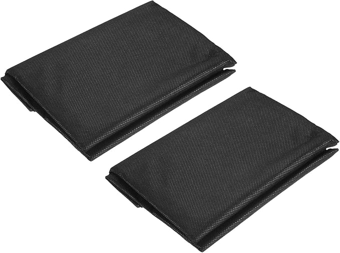 MECCANIXITY Plant Covers Freeze Protection Reusable 3.3 x 4.9ft Floating Row Fabric Cover for Greenhouse Vegetables Winter Frost Sun Protection, Pack of 2 Black