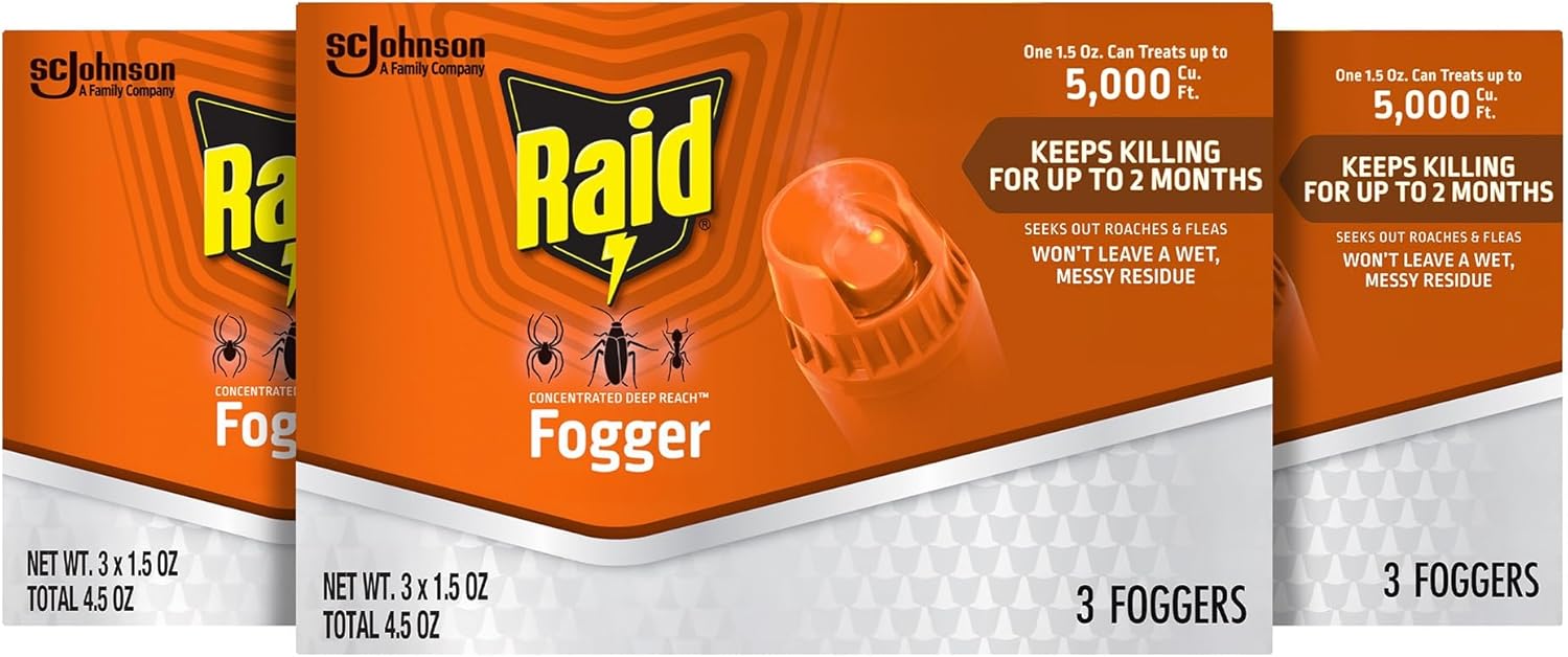 Raid Concentrated Deep Reach Fogger 1.5 Ounce (3 Count)