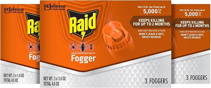 Raid Concentrated Deep Reach Fogger 1.5 Ounce (3 Count)