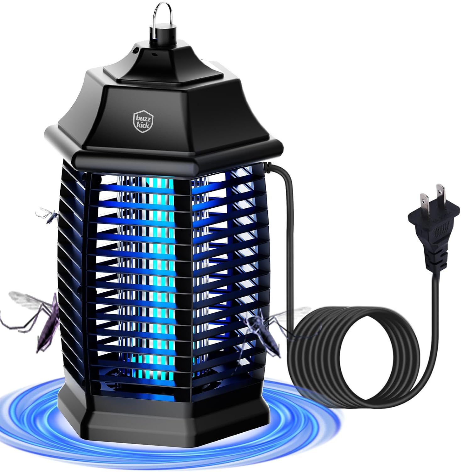 Bug Zapper Indoor, Fly Zappers Electric Mosquitoes Insect Gant Fruit Flies Moth Traps with 4200V for Home Living Room Bedroom Kitchen Backyard Patio Garage Office Camping