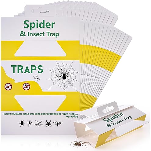 Carpet Beetle Traps – 20 Pack | Sticky Indoor Glue Boards for Carpet Beetles, Larvae & Other Crawling Insects | Non-Toxic Pest Control Trap & Monitor for Closets, Storage Areas, and More