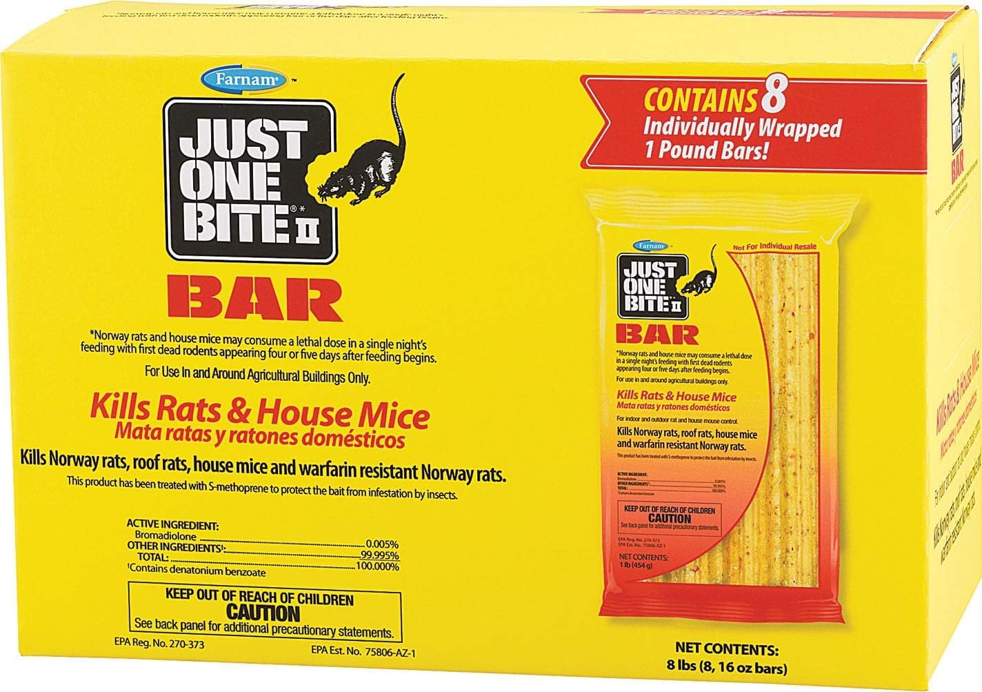 16 oz. Rodent Rat Bait Cake Blocks - (Pack of 8)