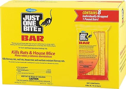 16 oz. Rodent Rat Bait Cake Blocks - (Pack of 8)