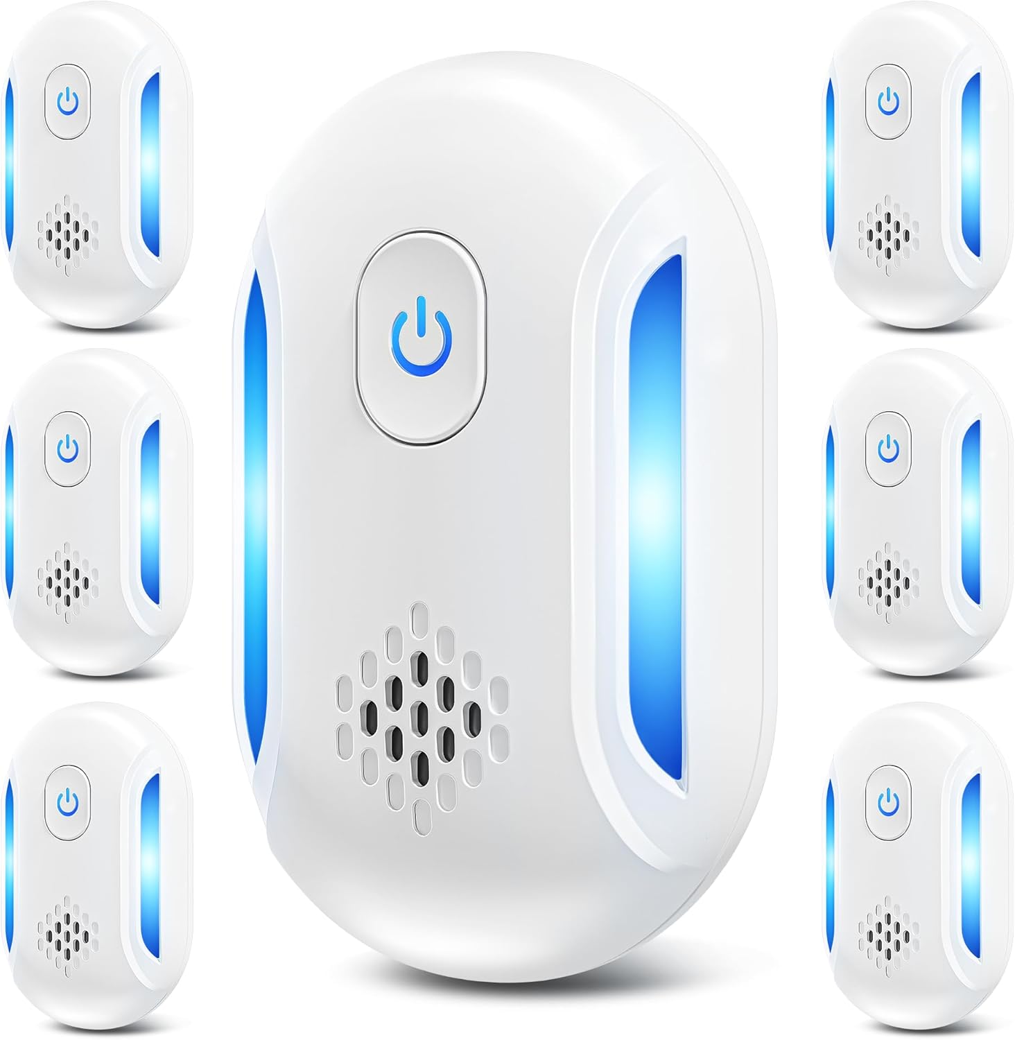 (2026 Upgraded) Ultrasonic Rodent & Pest Indoor Repeller - Stronger Driving Force, Repellent for Mouse, Mice, Rats, Roaches, Ants, Spiders, Bugs, Home Plug-in Device, 2 Mode Switching (6 Pack)