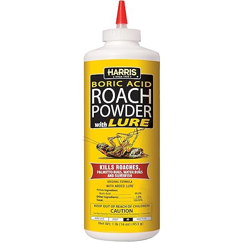 Harris Roach Tablets, Boric Acid Roach and Insects Killer with Lure, Alternative to Bait Traps (6oz, 145 Tablets), Yellow