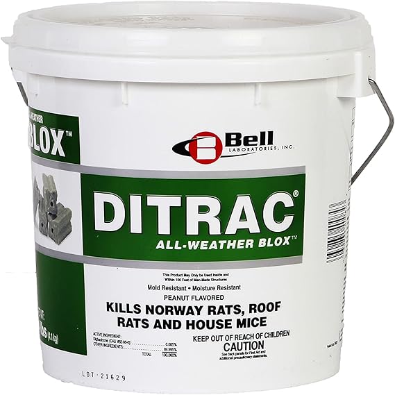 Ditrac All-Weather Blox Bell Labs Rat Poison/Bait