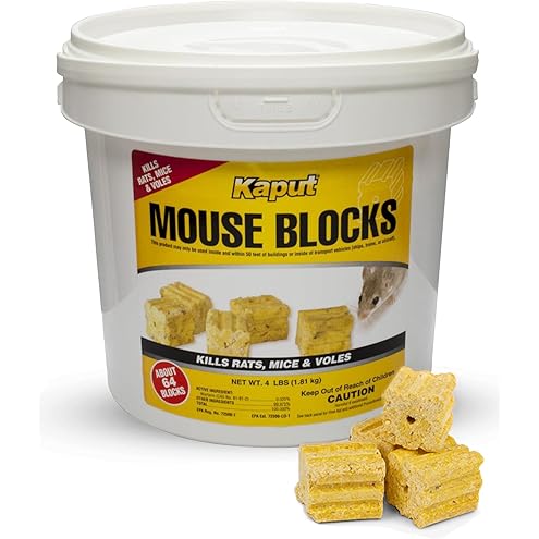 Kaput Rat & Mouse Bait- Effective Warfarin Formula for Rodent Control - Low Toxicity Rat Bait, Safe for Pets & Wildlife - Indoor & Near-Building Use, 32 Packets, 2 oz Each