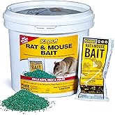 Kaput Combo Bait Pellets, Rat Bait to Kill Rodents & Fleas, Norway, House Mice, & Pine Voles - Includes Warfarin & Imidacloprid for Effective Pest Control (32 x 2oz Place Packs)