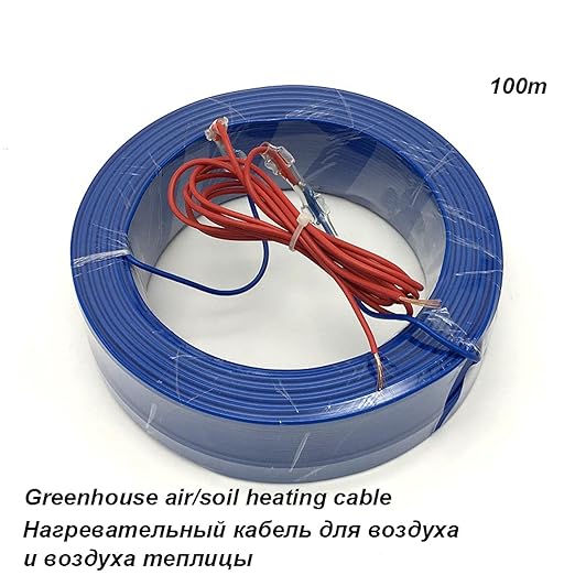 1KW 100 m/roll Vegetable, Flower, Plants Soil Hotline Greenhouse Air Heating Warm Cable Water-Proof