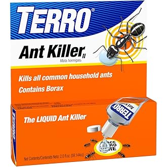 TERRO Indoor Liquid Ant Baits with Adhesive Strips for Discreet Baiting - TERRO Ant Trap and Bait Station - 8 Pack - T334SR