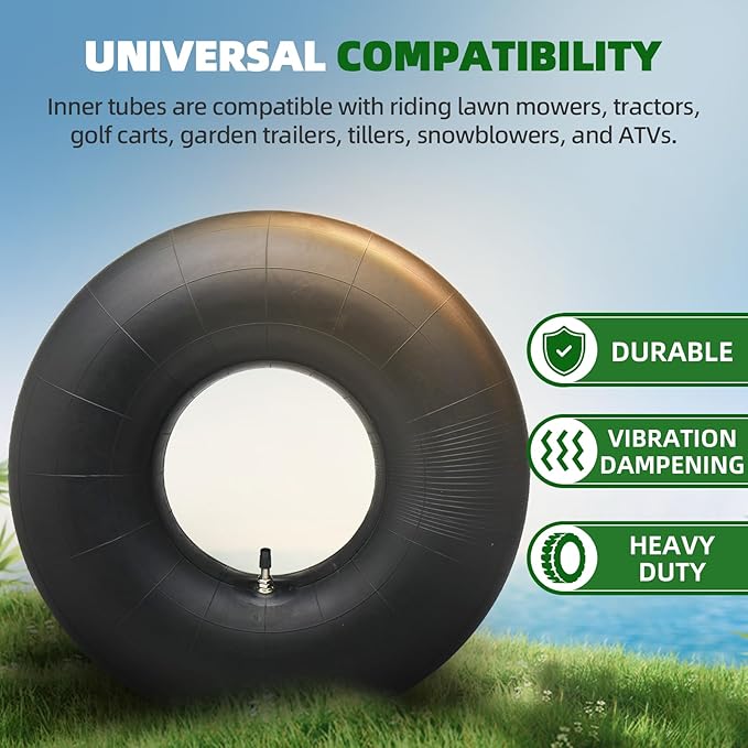 AR-PRO (2 Packs 20x8.00-8, 20x8-8, 20x10.00-8, 20x10-8 Inner Tube Replacement with TR-4 Straight Valve Stem for Mower/Tractor/Golf Cart/Garden Trailer and More