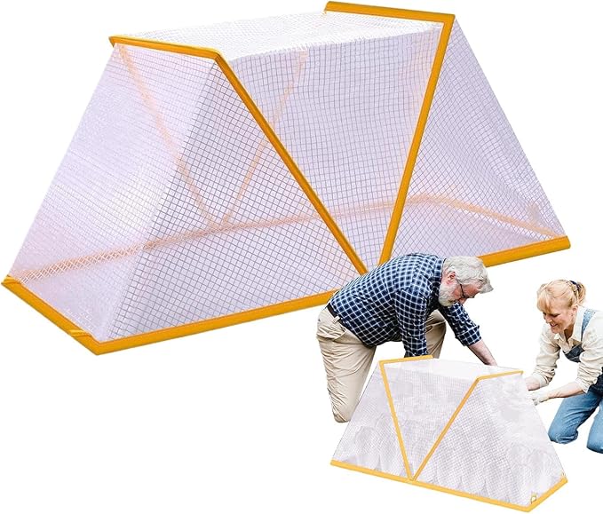 Raised Bed Cover - Foldable Plant Guard Net, Durable Garden Cage Shield | Greenhouse Tent for Seedlings Protection, Indoor Outdoor Vegetable Bed Covering for Cold Weather Birds Insectts Animals