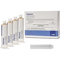 BASF Alpine Rotation 2 Cockroach Gel Bait Roach Killer for Indoor or Outdoor Infestation Control, Syringe Applicator 30 gram, 4 Pack