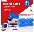 48Pack Roach Gel Bait,Roach Repellent for Home - Fast Acting Cockroach Killer Gel,Roach Killer Indoor Infestation Solution,Long Lasting Natural Roaches Control for Kitchen, Bathroom, Garage