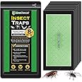 MaxGuard Glue Trap Strips (24 Traps) Non-Toxic Extra Sticky Glue Board Pre-Baited with Fruity Scent Attractant Trap & Kill Insects, Bugs, Spiders, Crickets, Scorpions, Cockroaches, Centipedes, Mice