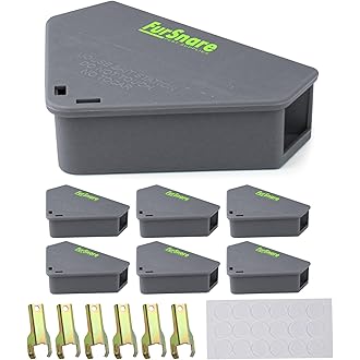 Mouse Bait Station Outdoor Indoor with Keys, Reusable Rat Bait Stations Mice Stations, Friendly to Children and Pets Bait Box for Kitchen Garage Basement Patio (8)