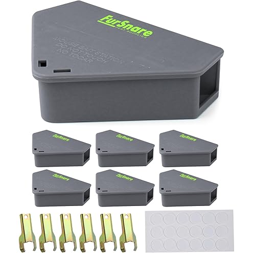 Mouse Bait Station Outdoor Indoor with Keys, Reusable Rat Bait Stations Mice Stations, Friendly to Children and Pets Bait Box for Kitchen Garage Basement Patio (8)