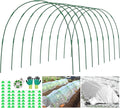 9 Sets Greenhouse Hoops for Raised Beds,45 Pcs Garden Hoops Grow Tunnel Rust-Free Fiberglass Garden Stakes Hoops, Plant Support Hoop House Kit Frame for Shade Cloth Netting Row Cover Garden Supplies