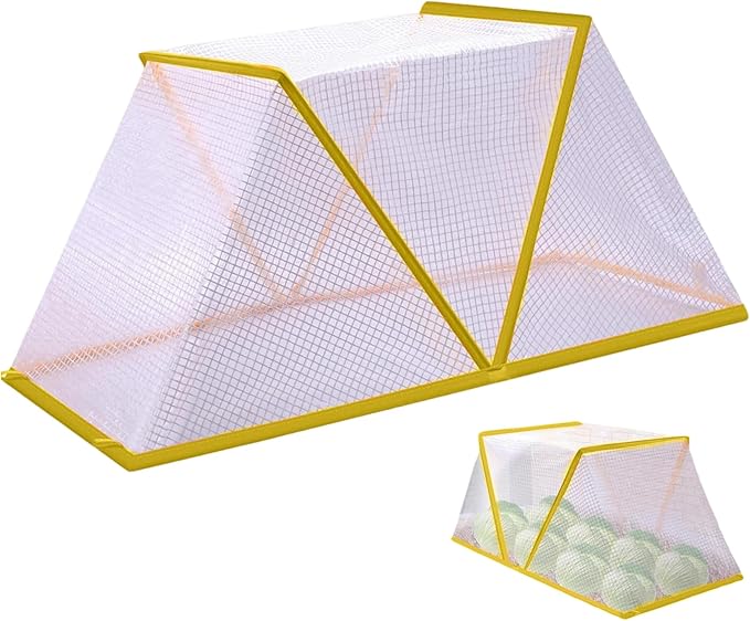 Plant Covers, Foldable Raised Garden Bed Cover, Garden Row Accelerator Cover 31.5x13.4x13.7 Plant Net Cage Greenhouse for Protecting Vegetable Fruit..