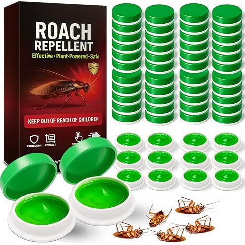 72 Pack Roach Bait Indoor Infestation, Powerful Attraction Cockroach Bait Gel Stations, Quick Kill Formula, Easy to Apply Cockroach Killer for Effective Home Control, Ideal for Kitchens, Bathrooms