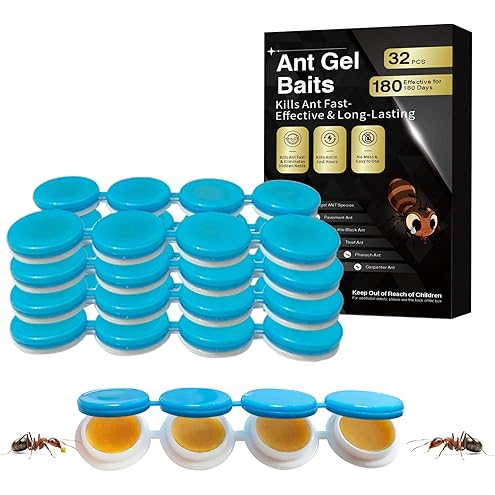 36 PCS Ant Killer Gel Bait Stations, Extra Strengthen Ant Bait Traps, Long-Lasting Effective Pest Gel for Carpenter Ants and Other Common Household Ants, No Mess Easy Use, Safe for Pets and Kids