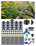 Drip Irrigation System - 360° Adjustable Micro Spray Sprinkler Kit for Garden, Easy Installation No Tools, Fine Mist Watering for Garden Potted Plants, Greenhouse, Patio Watering System