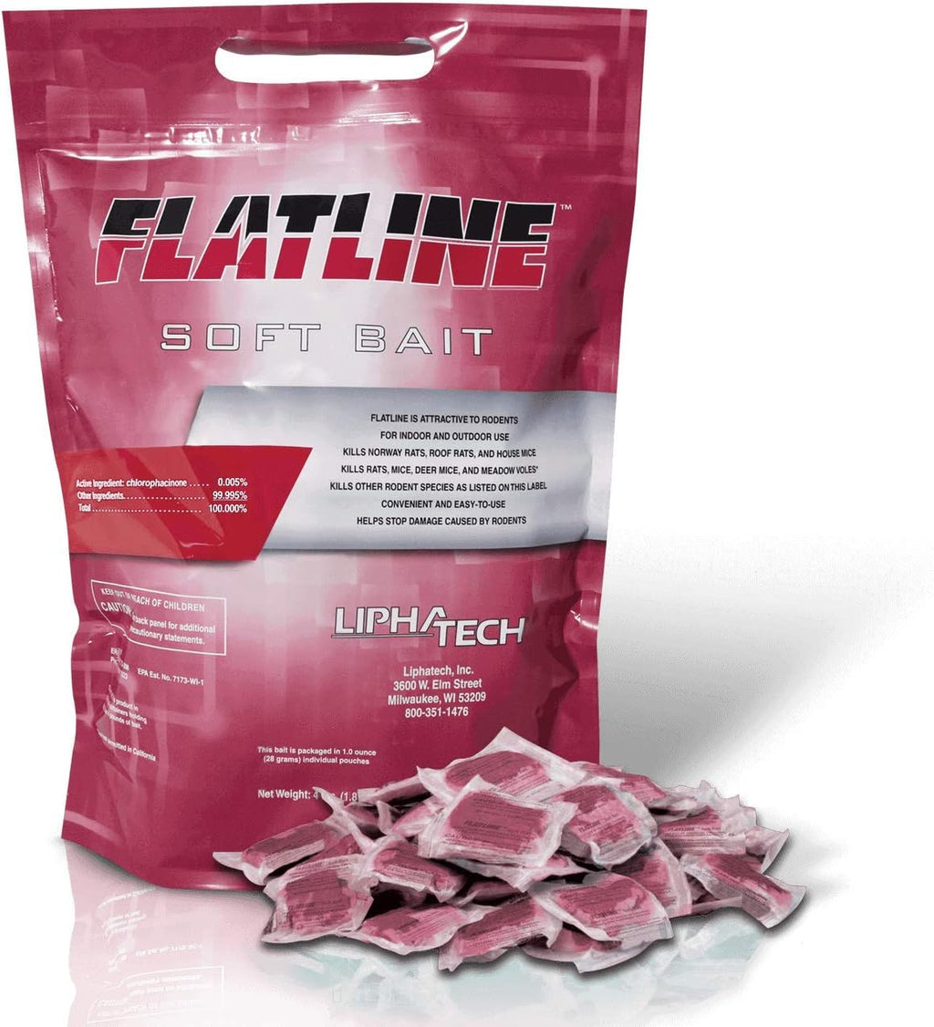 LIPHA TECH Flatline Soft Bait Rodenticide
