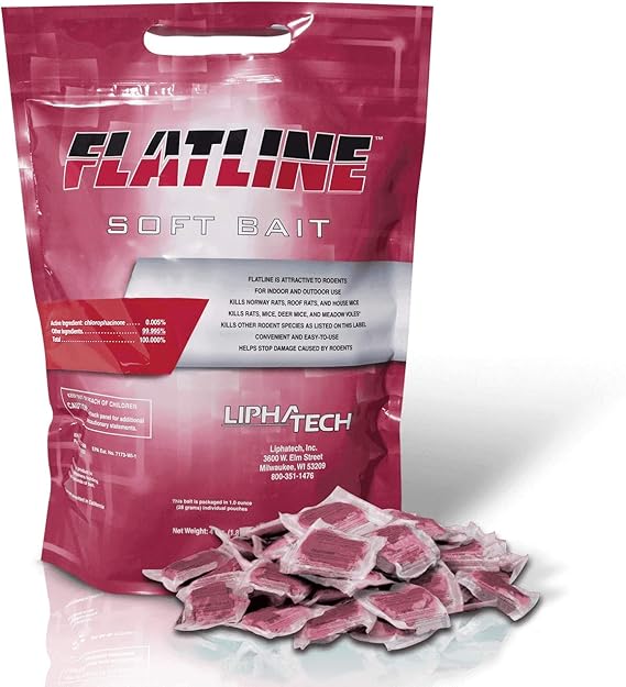 LIPHA TECH Flatline Soft Bait Rodenticide