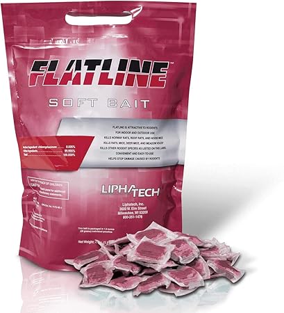 LIPHA TECH Flatline Soft Bait Rodenticide