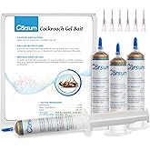 Ready-to-Use Cockroach Gel Bait, Roach Killer Indoor & Outdoor, Effective Cockroach Control - 4 Tubes x 30 Grams