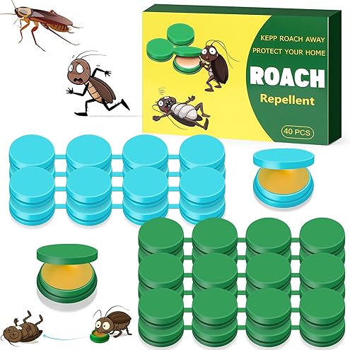 Roach Bait - Roach Traps Cockroach Bait Gel, Cockroach Killer Indoor Infestation, Indoor Home Repellent for Small Large Cockroaches, Get Rid of Roaches Permanently Outdoor (48)